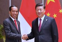 Presiden Jokowi bersama dengan Presiden China Xi Jinping. (Dok. Presidenri.go.id) 

