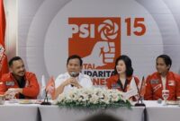 Ketua Umum Partai Gerindra Prabowo Subianto bersilahturahmi ke kantor DPP Partai Solidaritas Indonesia (PSI). (Instagram.com/@prabowo)