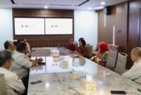Silahturahmi strategis Direksi Perkumpulan Profesi Pasar Modal Indonesia (PROPAMI) dengan PT. Kliring Penjaminan Efek Indonesia (KPEI), Jakarta (18/1/24). (Doc.Ist)