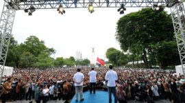 Acara deklarasi dukungan untuk Prabowo-Gibran di Lapangan Banteng, Pasar Baru, Jakarta. (Dok. TKN Prabowo Gibran)


