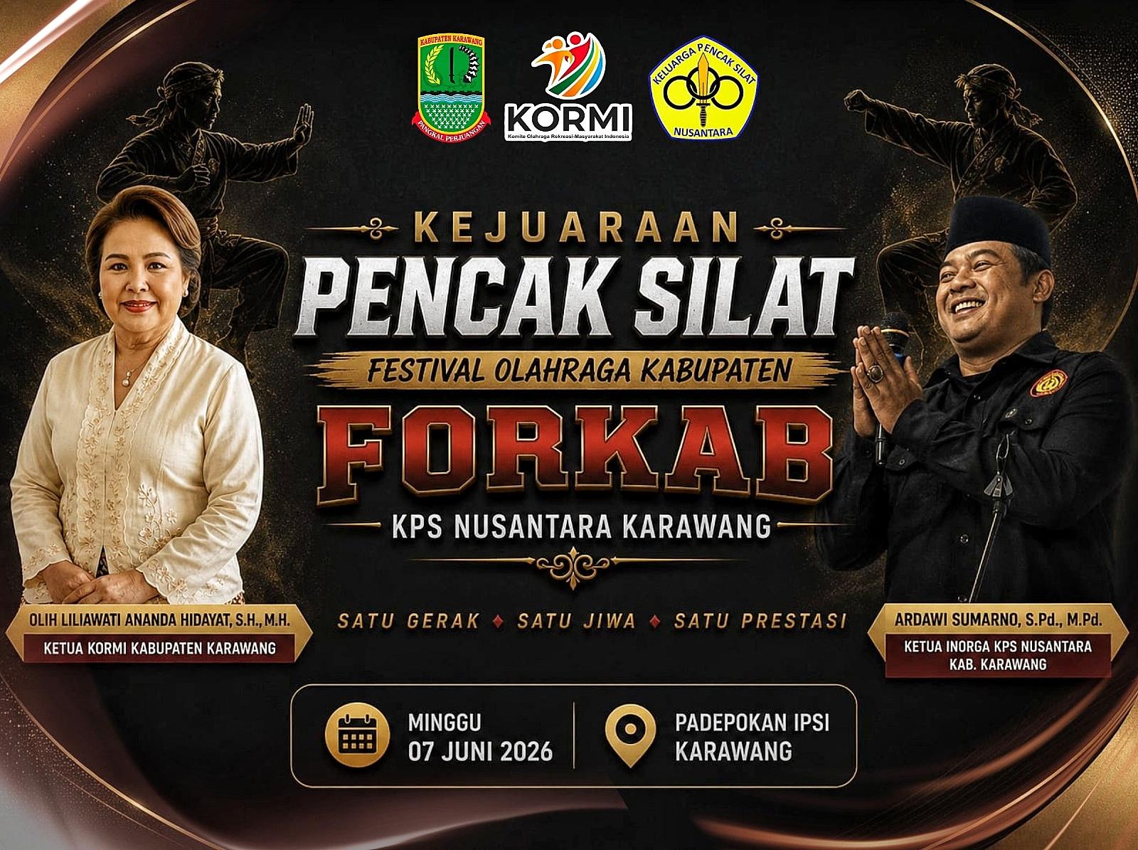 FORKAB KPS Nusantara Karawang 2026 Jadi Ajang Pembinaan Atlet dan Pelestarian Pencak Silat